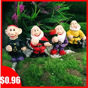 4 pz/set divertenti Mini gnomi giocare a Golf Dog resina nani Sport statua carino fai da te per scrivania Bonsai decorazione ornamento Dropshipping