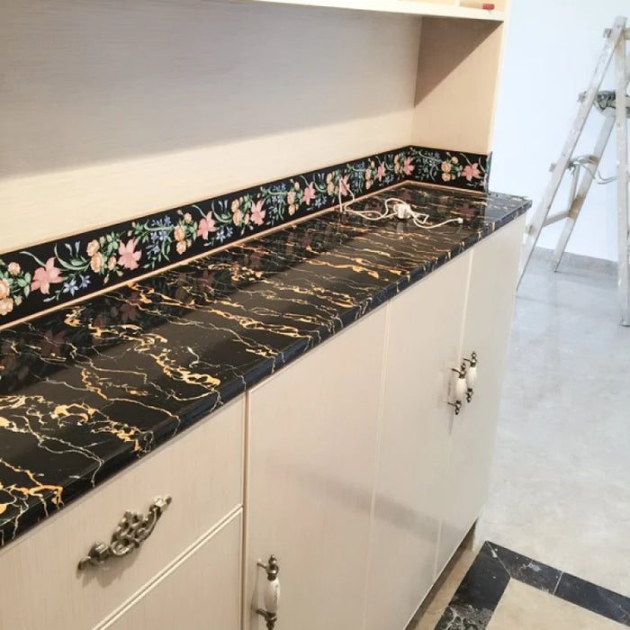 Fai da te autoadesivo linea di vita carta da parati camera da letto soggiorno battiscopa adesivi murali cucina bagno pellicola impermeabile per asilo