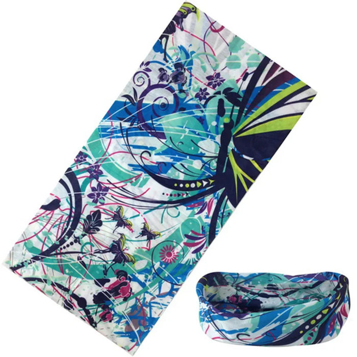 Nuova bandana multifunzionale fascia per capelli anello sciarpa al collo foglie mimetiche sciarpa magica tubolare senza cuciture regalo per il bambino