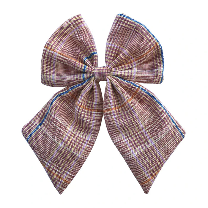 Fiocchi per capelli in cotone e lino Boutique Fermagli per capelli Neonate Donne Grandi mollette per fiocco da marinaio Fermagli per capelli Accessori per capelli Copricapo