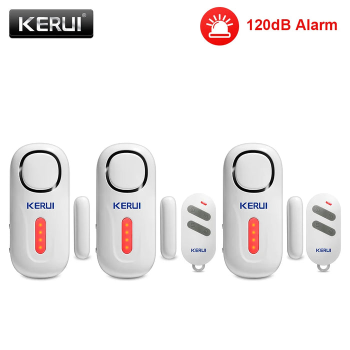 KERUI 120DB Wireless Porta/Finestra Ingresso Sicurezza Sensore Antifurto Allarme PIR Magnetico Smart Home Garage Sistema di Controllo Remoto Led