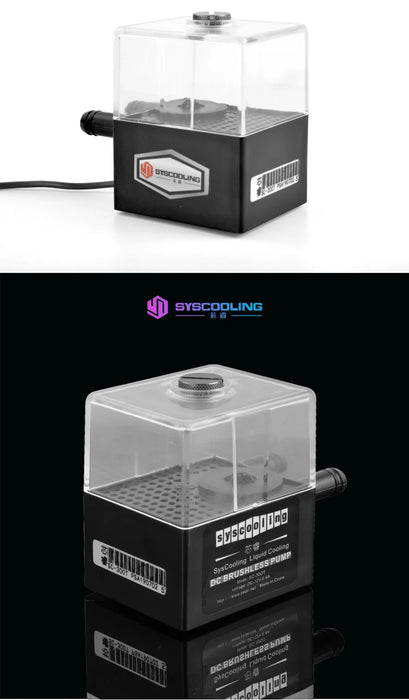 Syscooling sc-SC-300T pompa di raffreddamento ad acqua di CC 12V senza spazzola di raffreddamento a liquido pompa 300L/H 4W piccolo 3 pin pompa di raffreddamento ad acqua