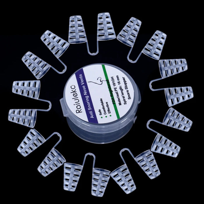 3 diverse dimensioni di dilatatore nasale anti-russamento in silicone morbido di grado medico, ventilazione facile da respirare, clip per il naso per l'aiuto del sonno