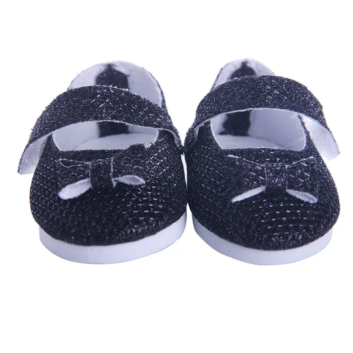 Scarpe da bambola Vestiti Stivali fatti a mano Scarpe da 7 cm per 18 pollici americani e 43 cm Accessori per bambole appena nate per la generazione di giocattoli per ragazze fai da te