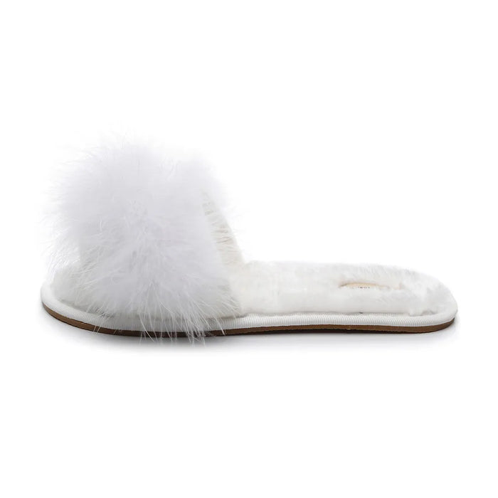 FAYUEKEY Primavera Estate Inverno Casa Cotone Soffici pantofole in pelliccia di peluche Scarpe basse da donna per camera da letto da pavimento
