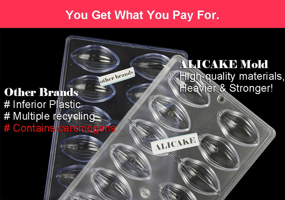 Stampo per cioccolato in policarbonato Stampi professionali per caramelle Bonbon Bar Stampo acrilico Dolciumi Cottura Pasticceria Utensili da forno