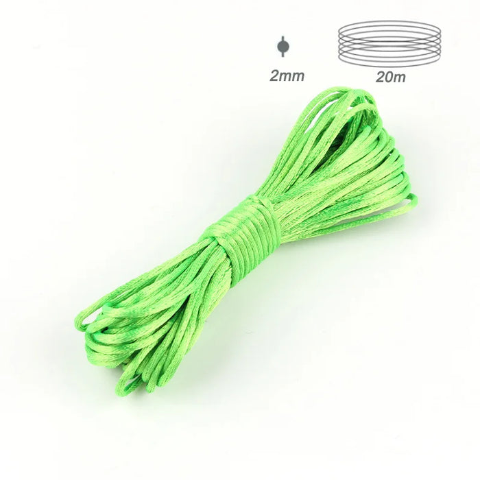 TYRY.HU 20-80 metri Collana masticabile per bambini Accessori 1.5mm/2mm/2.5mm Cavo in nylon di seta satinata per catena ciuccio per bambini Strumenti fai da te