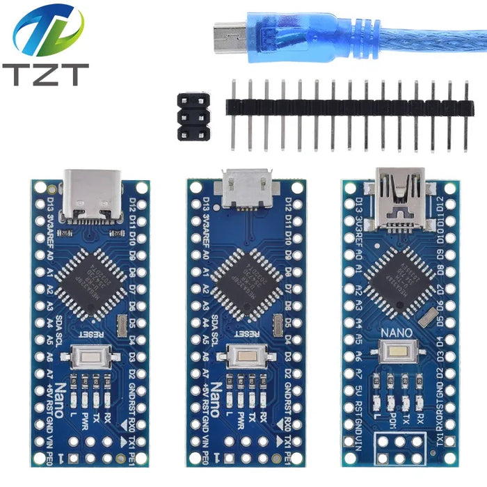 Nano Mini USB Con controller Nano 3.0 compatibile con bootloader per driver USB TZTrduino CH340 16Mhz Nano v3.0 ATMEGA328P/168P