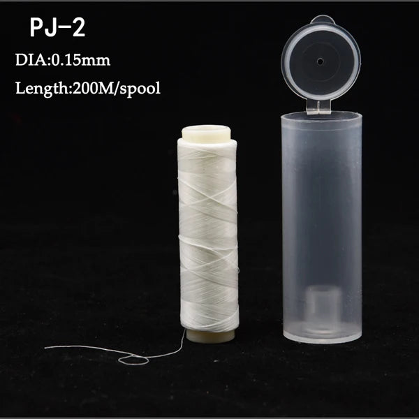 1pc PJ1/2/3/4/5/7 Poliestere ad alta resistenza Esca Filo elastico Bobina Accessori per la pesca in mare Affrontare Linea di esche da pesca invisibile