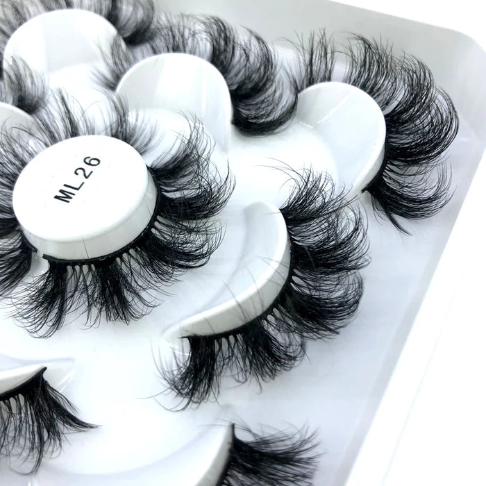 2023 Nuovo 5 paia ciglia finte naturali ciglia finte trucco lungo ciglia di visone 3d estensione ciglia ciglia di visone ciglia corte