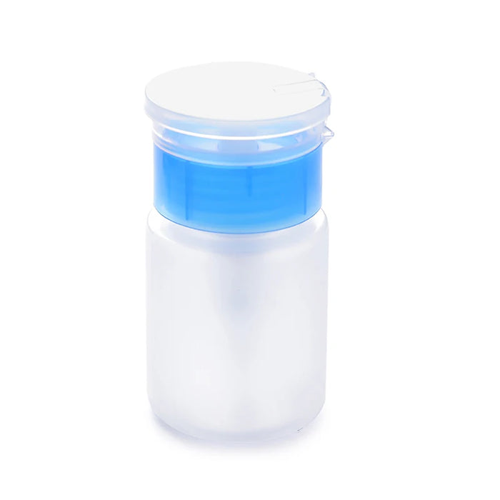 Mini dispenser per nail art da 75 ml, bottiglia vuota, gel acrilico, detergente per rimozione smalto, contenitore per liquidi, piccola pressione