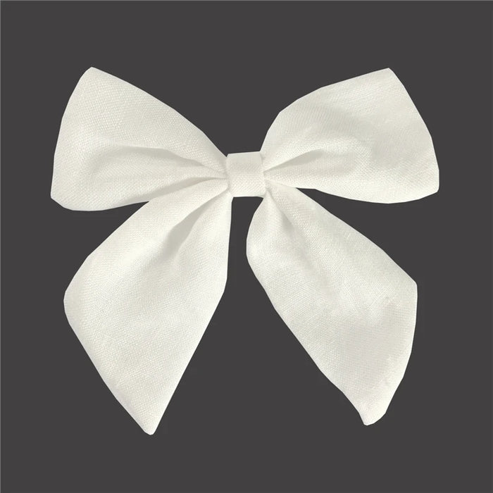 Fiocchi per capelli in cotone e lino Boutique Fermagli per capelli Neonate Donne Grandi mollette per fiocco da marinaio Fermagli per capelli Accessori per capelli Copricapo