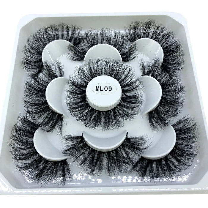 2023 Nuovo 5 paia ciglia finte naturali ciglia finte trucco lungo ciglia di visone 3d estensione ciglia ciglia di visone ciglia corte