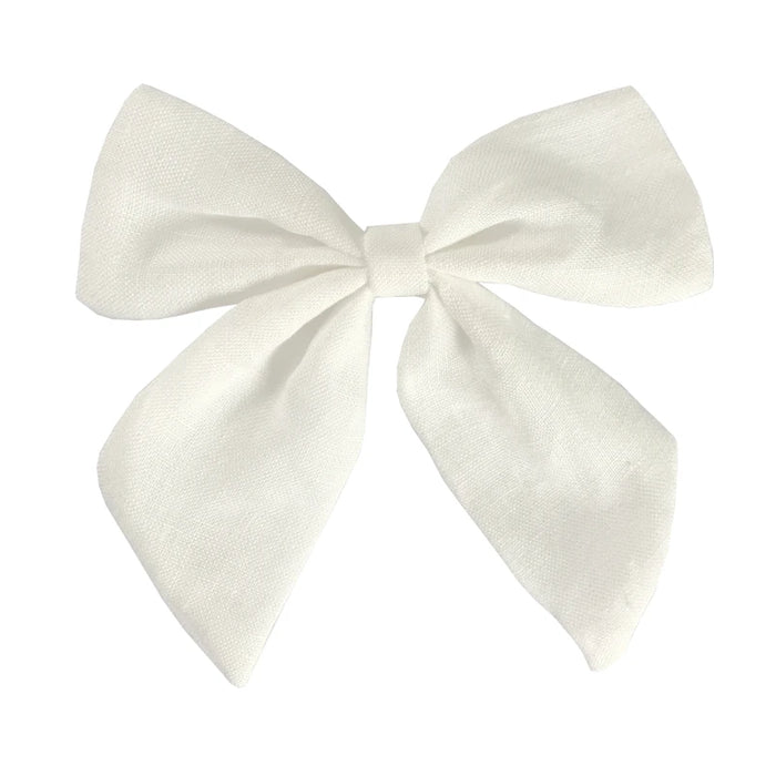 Fiocchi per capelli in cotone e lino Boutique Fermagli per capelli Neonate Donne Grandi mollette per fiocco da marinaio Fermagli per capelli Accessori per capelli Copricapo