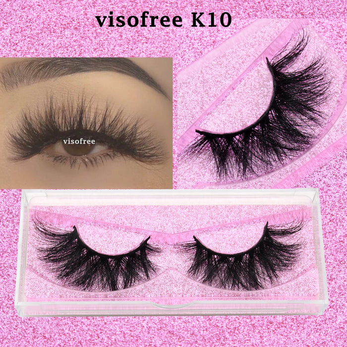 Ciglia Visofree Ciglia di visone 3D volume naturale fatto a mano ciglia morbide estensione ciglia lunghe ciglia di visone reale per il trucco E01