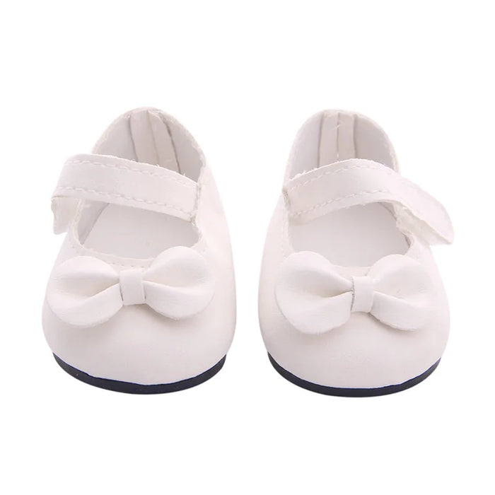 Scarpe da bambola Vestiti Stivali fatti a mano Scarpe da 7 cm per 18 pollici americani e 43 cm Accessori per bambole appena nate per la generazione di giocattoli per ragazze fai da te
