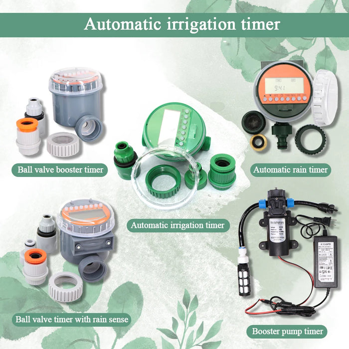 MUCIAKIE 50M-5M Sistema di irrigazione a goccia fai-da-te Irrigazione automatica Tubo da giardino Micro Kit di irrigazione a goccia con gocciolatori regolabili