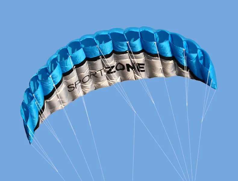 Aquilone da spiaggia sportivo di alta qualità 2.5m Dual Line 4 colori Parafoil paracadute facile da volare Outlet di fabbrica