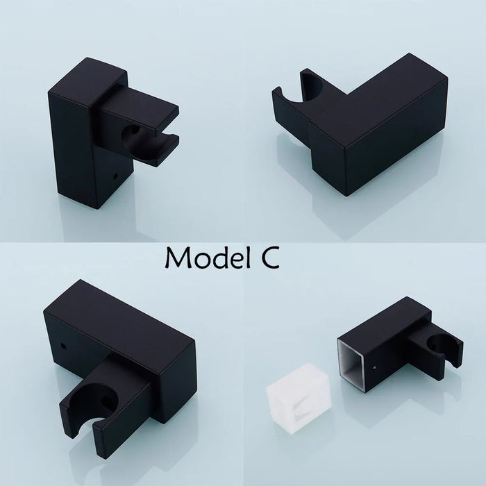 Supporto per doccia portatile regolabile in ABS supporto a parete cromo/nichel spazzolato/oro/nero opaco finito