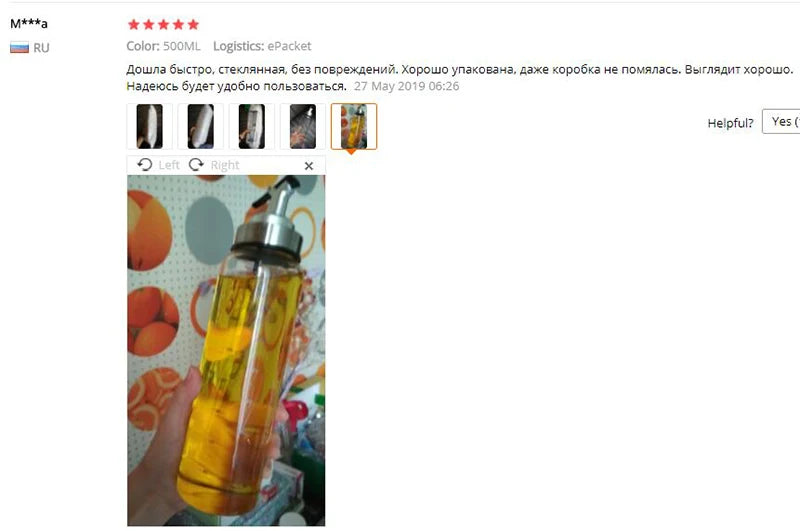 Bottiglia di olio per condimento da cucina bottiglia di salsa bottiglie di stoccaggio in vetro per olio e aceto distributore di olio creativo per accessori da cucina