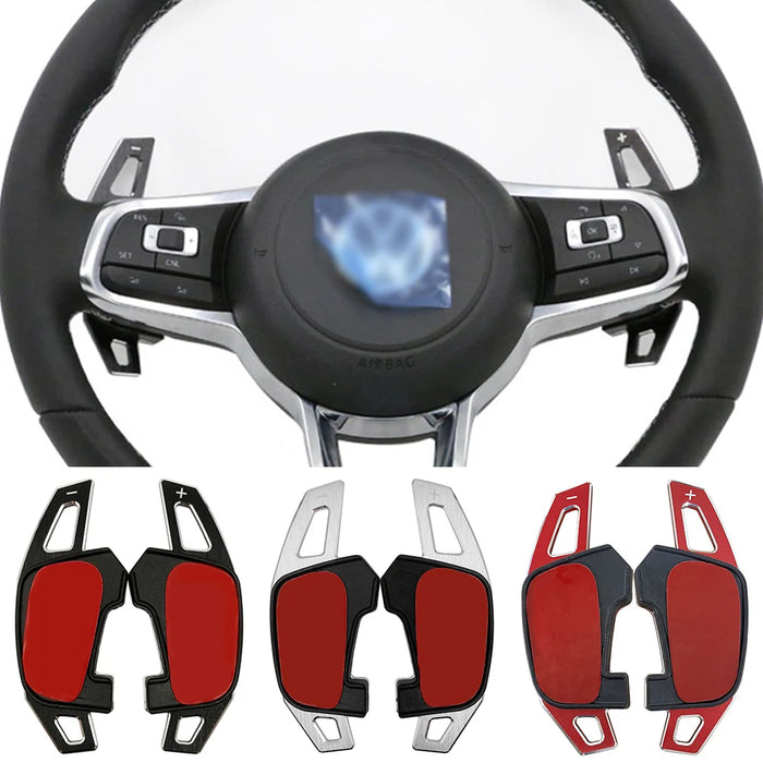 Volante per auto DSG Shift paddle extension shifters adesivi per VW Volkswagen Golf7 GTI R Rline GTE GTD MK7 accessori per auto