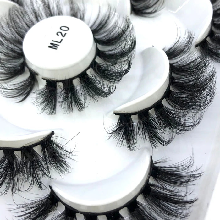 2023 Nuovo 5 paia ciglia finte naturali ciglia finte trucco lungo ciglia di visone 3d estensione ciglia ciglia di visone ciglia corte