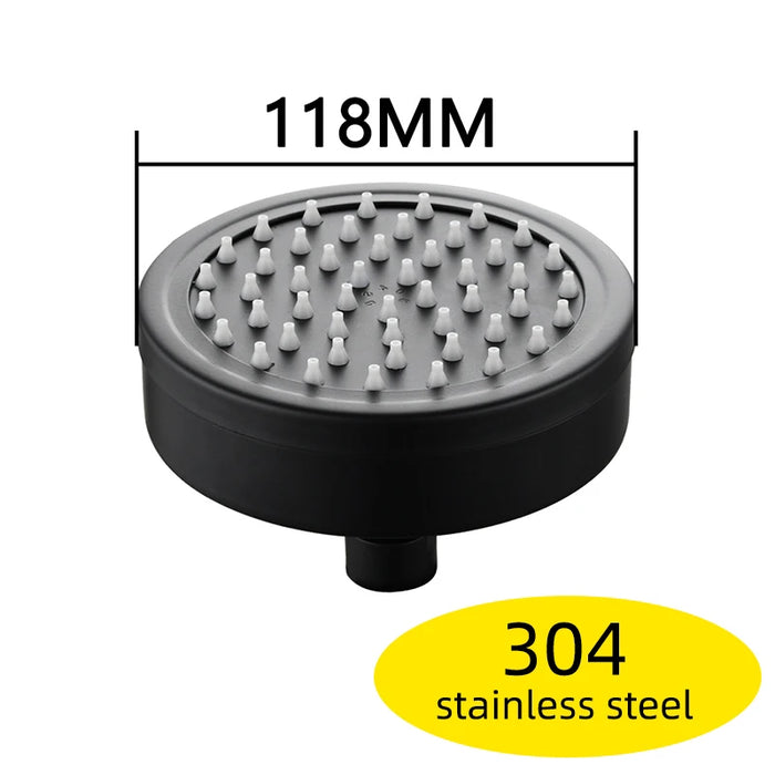 Ciencia Space soffione doccia rotondo in alluminio a risparmio idrico con filtro doccia staccabile può essere pulito