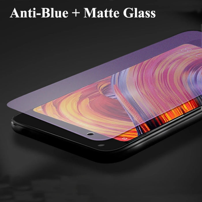 JGKK Per Xiaomi Mi Max 2 Max3 Della Miscela 3 Mix2S Copertura Completa Opaca Glassato Anti-blu In Vetro Temperato Per mi Mix2S Max2 Protezione Dello Schermo