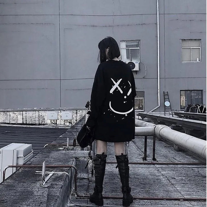 Felpa con Zip nera da donna coreana giacca invernale abbigliamento felpe con cappuccio oversize donna taglie forti tasche Vintage cappotti grandi Casual