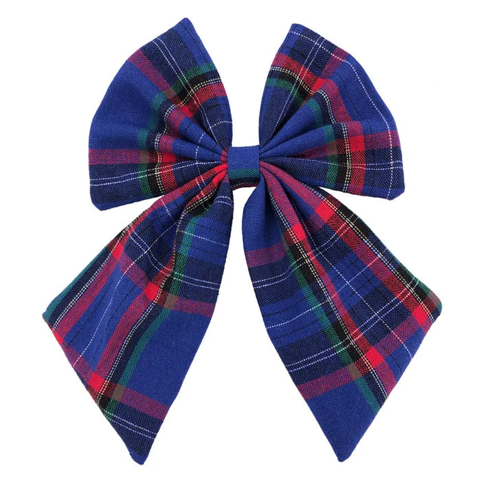 Fiocchi per capelli in cotone e lino Boutique Fermagli per capelli Neonate Donne Grandi mollette per fiocco da marinaio Fermagli per capelli Accessori per capelli Copricapo