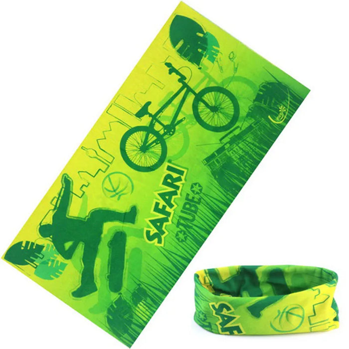 Sciarpa al collo con anello magico con teschio Fascia per capelli Bandana multifunzionale Viso Tubo tubolare senza cuciture Sciarpe unisex per uomo donna