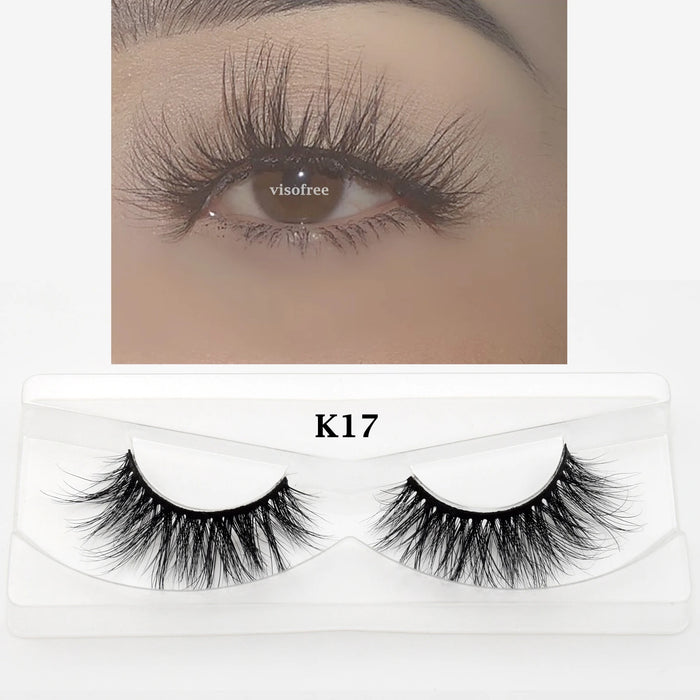 Ciglia Visofree Ciglia di visone 3D Ciglia naturali fatte a mano Ciglia finte lunghe e morbide Ciglia di visone cruelty free ad alto volume D101