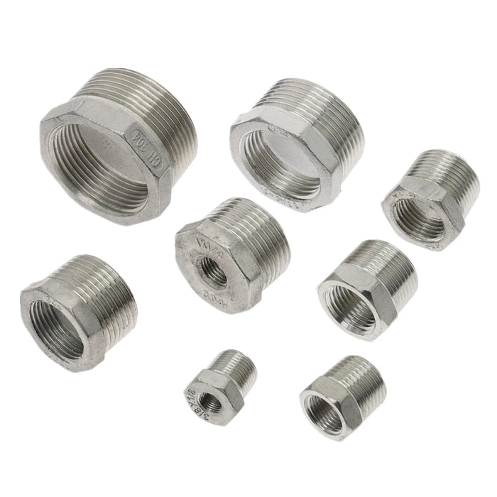 Boccola riduttore cuore tonificante 1/8 "1/4" 3/8 "1/2" BSP Filettatura maschio/femmina SS304 Raccordi per tubi in acciaio inossidabile per acqua Gasolio