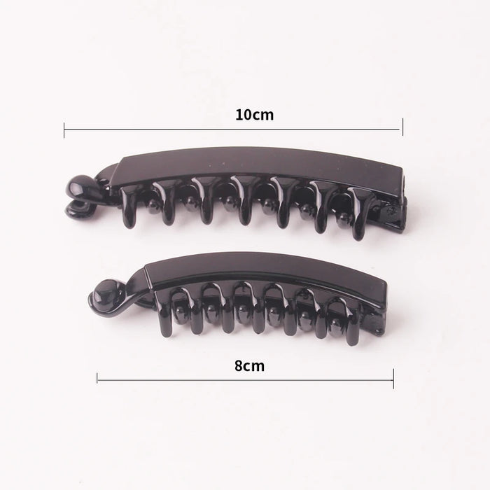 2021 accessori per capelli estivi Clip per capelli a Banana per signora ambientale Abs denti granchio per capelli Twist Hair Pin per ragazze 2 pezzi