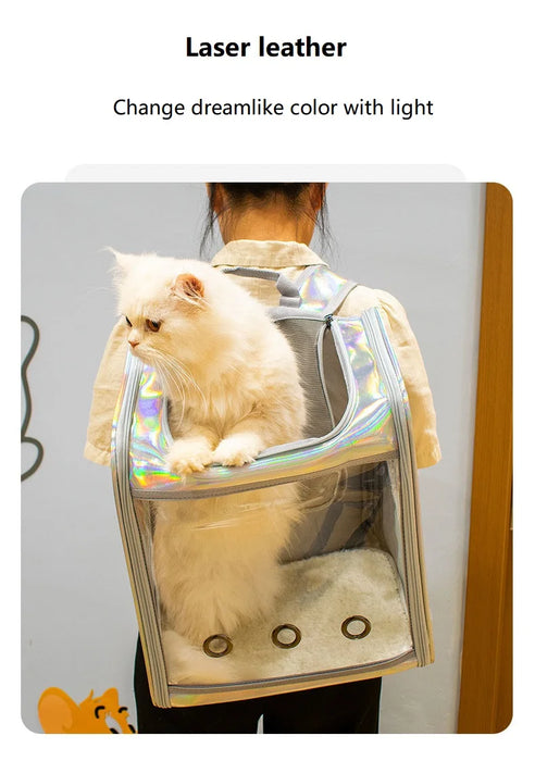 Borsa a tracolla da viaggio traspirante per zaino da trasporto per animali domestici per cani di piccola taglia
