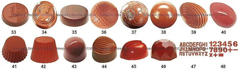 Stampo per cioccolato in policarbonato Stampi professionali per caramelle Bonbon Bar Stampo acrilico Dolciumi Cottura Pasticceria Utensili da forno