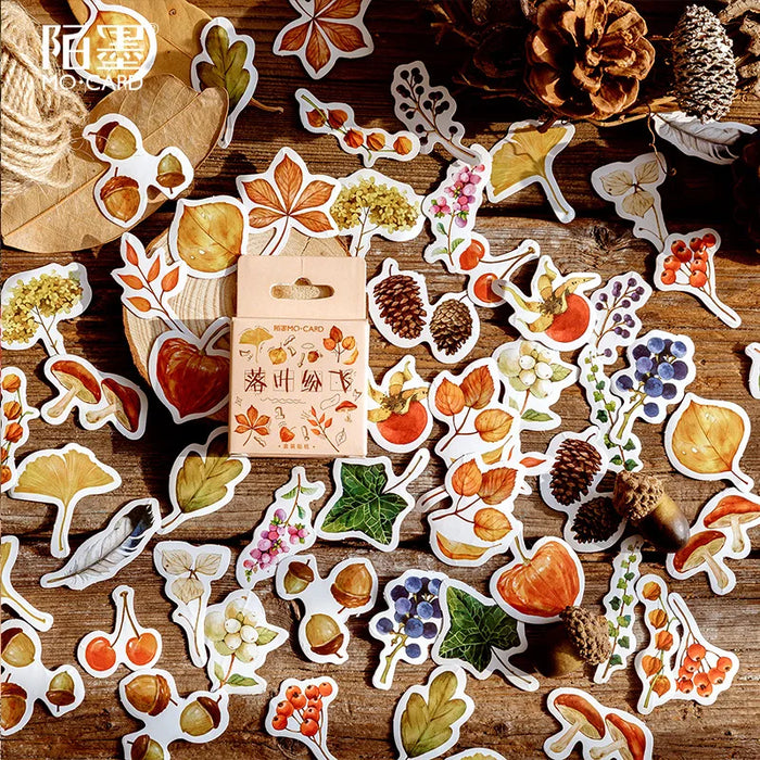46 pezzi/pacco Viaggia da solo Mini adesivo di carta Decorazione album fai da te Diario Scrapbooking Etichetta adesiva Cancelleria Kawaii