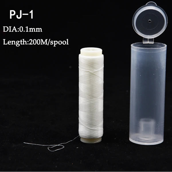 1pc PJ1/2/3/4/5/7 Poliestere ad alta resistenza Esca Filo elastico Bobina Accessori per la pesca in mare Affrontare Linea di esche da pesca invisibile