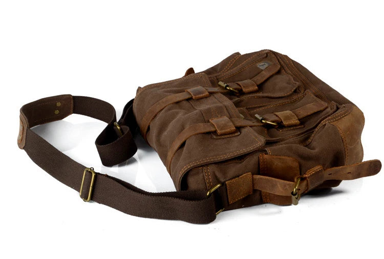 SONO LEGEND Will Smith Tela + Borsa a tracolla da uomo in vera pelle Borsa a tracolla in tela da uomo Borsa a tracolla Borsa casual a tracolla