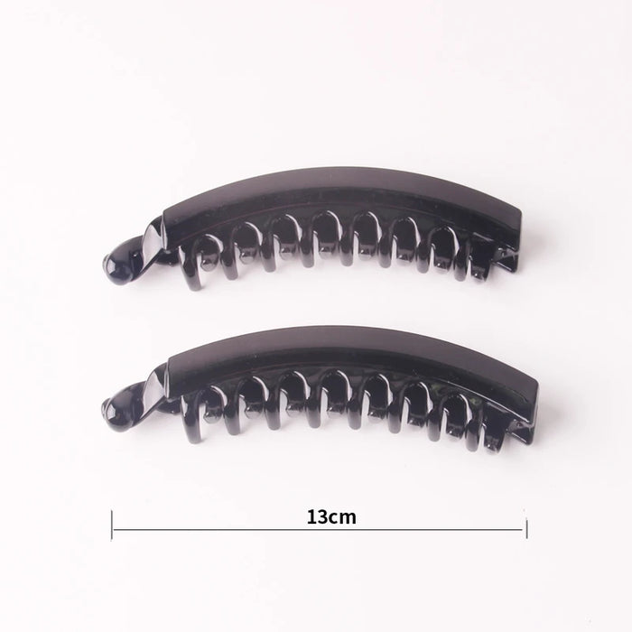 2021 accessori per capelli estivi Clip per capelli a Banana per signora ambientale Abs denti granchio per capelli Twist Hair Pin per ragazze 2 pezzi