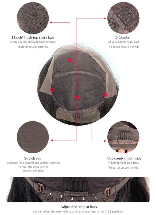 Cynosure 13x6 HD Parrucca Frontale Del Merletto Prepizzicata Glueless Parrucca Dei Capelli Umani Pronto Da Indossare 13x4 Parrucche Dei Capelli Umani Dell'onda Del Corpo per le donne