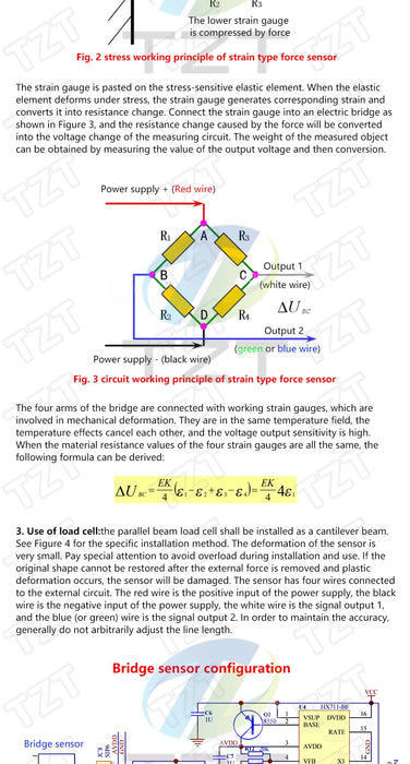 Cella di carico TZT 1KG 5KG 10KG 20KG HX711 Modulo AD Sensore di peso Bilancia elettronica Sensore di pressione di pesatura in lega di alluminio