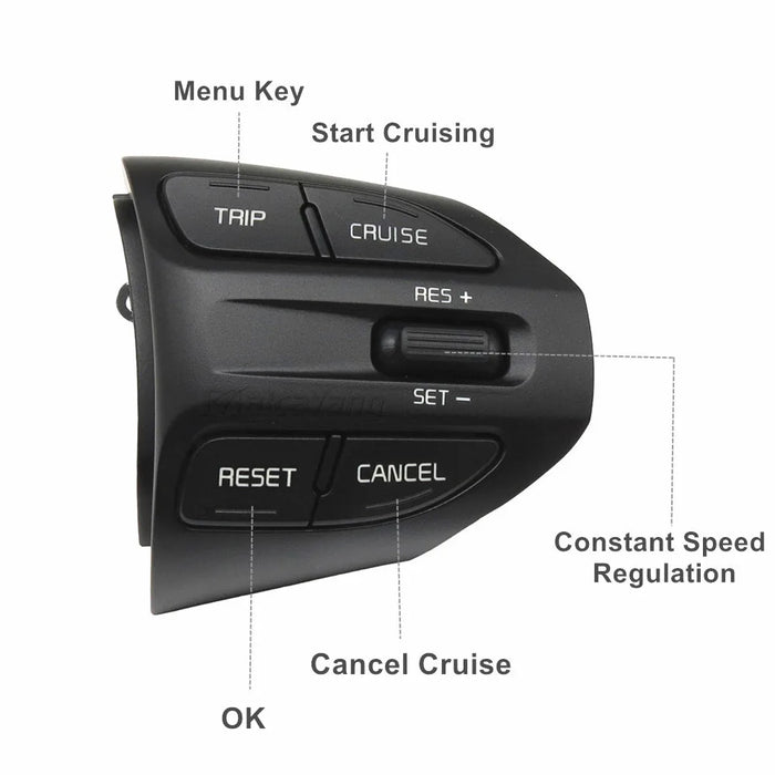 Pulsante al volante per KIA K2 RIO 2017 2018 2019 2020 2021 RIO X LINE Pulsanti Bluetooth Phone Cruise Control Volume.