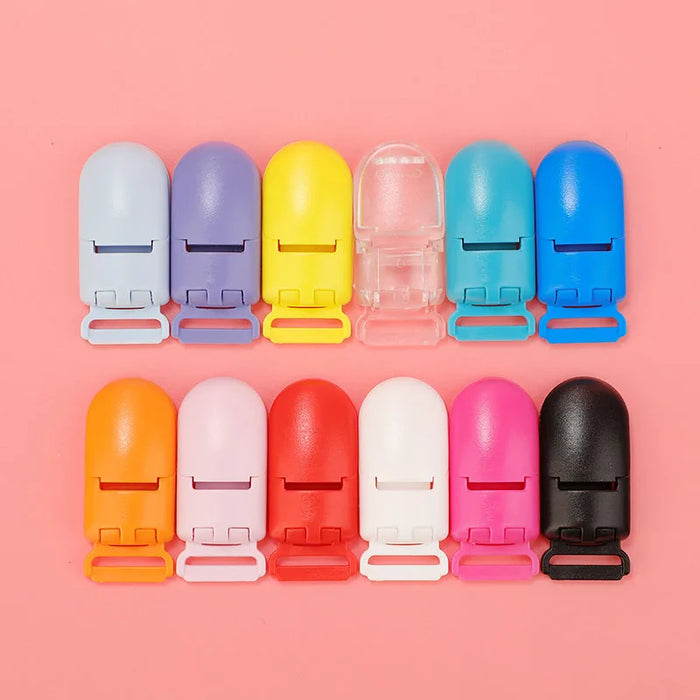 TYRY.HU 10 Pz/set di Plastica Del Bambino Ciuccio Pinze Titolare Succhietto Ciuccio Infantile Manichino Pinze Accessori Per Ciuccio Clip Fai Da Te