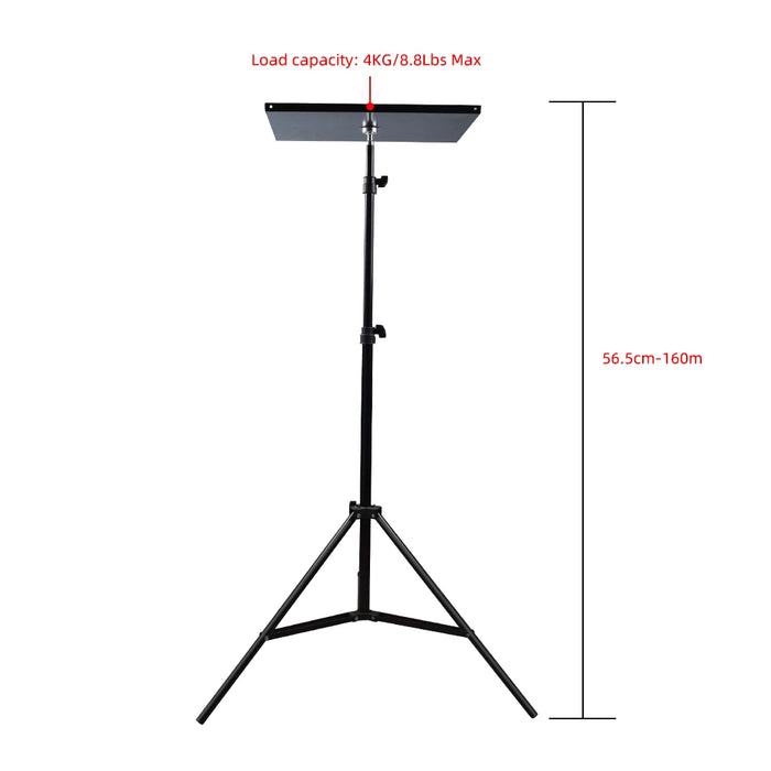 Staffa per proiettore Treppiede da viaggio Supporto per altoparlante Estensibile 110 cm 160 cm Accessori Montaggio testa a sfera per fotocamera DSLR per laptop all'aperto