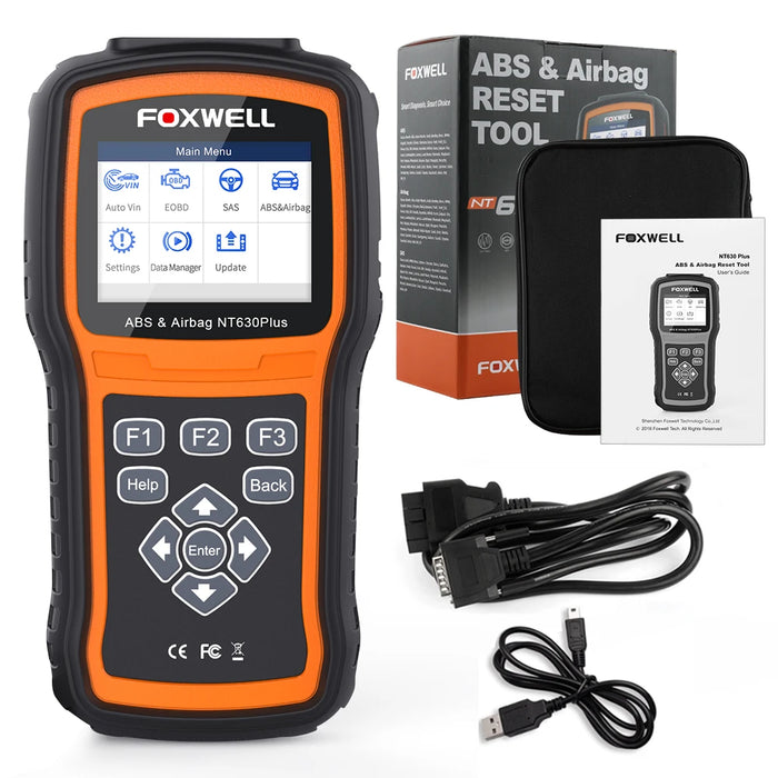 FOXWELL NT630 Plus OBD2 Scanner automobilistico Motore ABS SRS EPB OIL SAS Lettore di codici di calibrazione ODB OBD2 Strumento diagnostico per auto