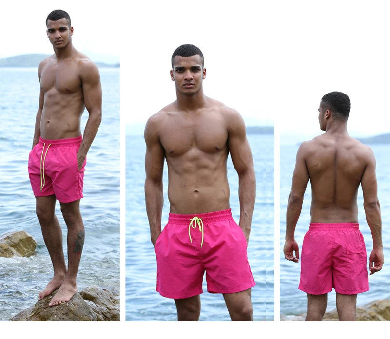 ESCATCH Costumi da bagno uomo Pantaloncini da bagno Tronchi Pantaloncini da surf da spiaggia Pantaloni da nuoto Costumi da bagno Pantaloncini da surf sportivi da corsa da uomo