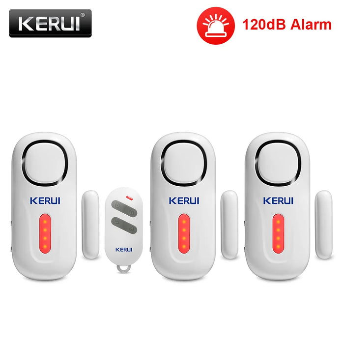 KERUI 120DB Wireless Porta/Finestra Ingresso Sicurezza Sensore Antifurto Allarme PIR Magnetico Smart Home Garage Sistema di Controllo Remoto Led