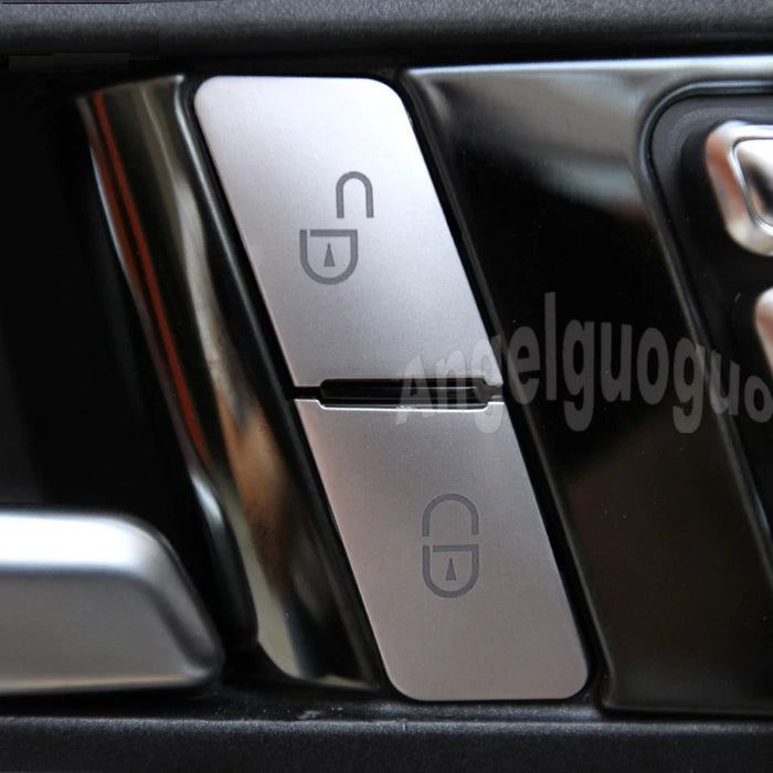 AngelguoguoCar Finestra di vetro ascensore button Trim Copertura autoadesivo per Mercedes Benz A/B/C(W204)/E(W212)/GLA /CLA/ GLK/ GLE-classe