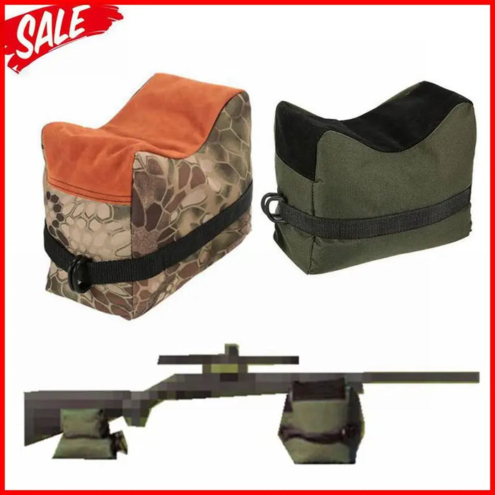 Borsa per pistola da tiro da cecchino Borsa anteriore posteriore Supporto per bersaglio Supporto per fucile Panca per sacchi di sabbia Poggia fucile da caccia non riempito Accessori softair